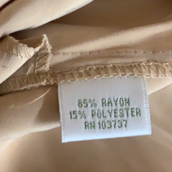 Donna Morgan Size 12 Khaki Dress. Vintage Style. New - Picture 7 of 7